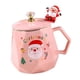 thumbnail image 3 of Taza De Café Navideña, Taza Para Beber, Tazas De Agua Reutilizables Para La Cocina Del Restaurante, Color Rosa, 3 of 5