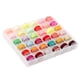thumbnail image 1 of Caja de bobina transparente de 36 rejillas con bobina de hilo con color fijo, color brillante, color frío, caja de hilo de coser de 36 colores., 1 of 5