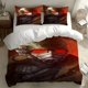 thumbnail image 1 of 3pcs N-C-R Armored Warrior Pattern Printed Bedding Set, 1 of 1