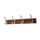 thumbnail image 3 of Ganchos De Madera Para Abrigos, Ganchos Resistentes Para Montar En La Pared, Para Pared O Puerta, Vestíbulo, Cocina, Marrón Oscuro, 3 of 5