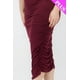 thumbnail image 5 of Saronite Vestido Midi Ajustado sin Mangas, Elástico, Fruncido y con Escote Cuadrado, Color Burdeos (Talla Grande para Mujer), 5 of 5