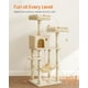 thumbnail image 3 of Condominio de felpa Cat Tree Feandrea Cat Tower de varios niveles, color beige, 3 of 9