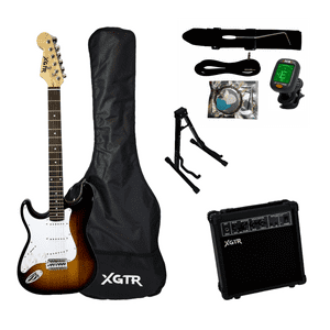 Full Pack Guitarra Eléctrica Left Hand Sunburst St111-Lh Sb Xgtr