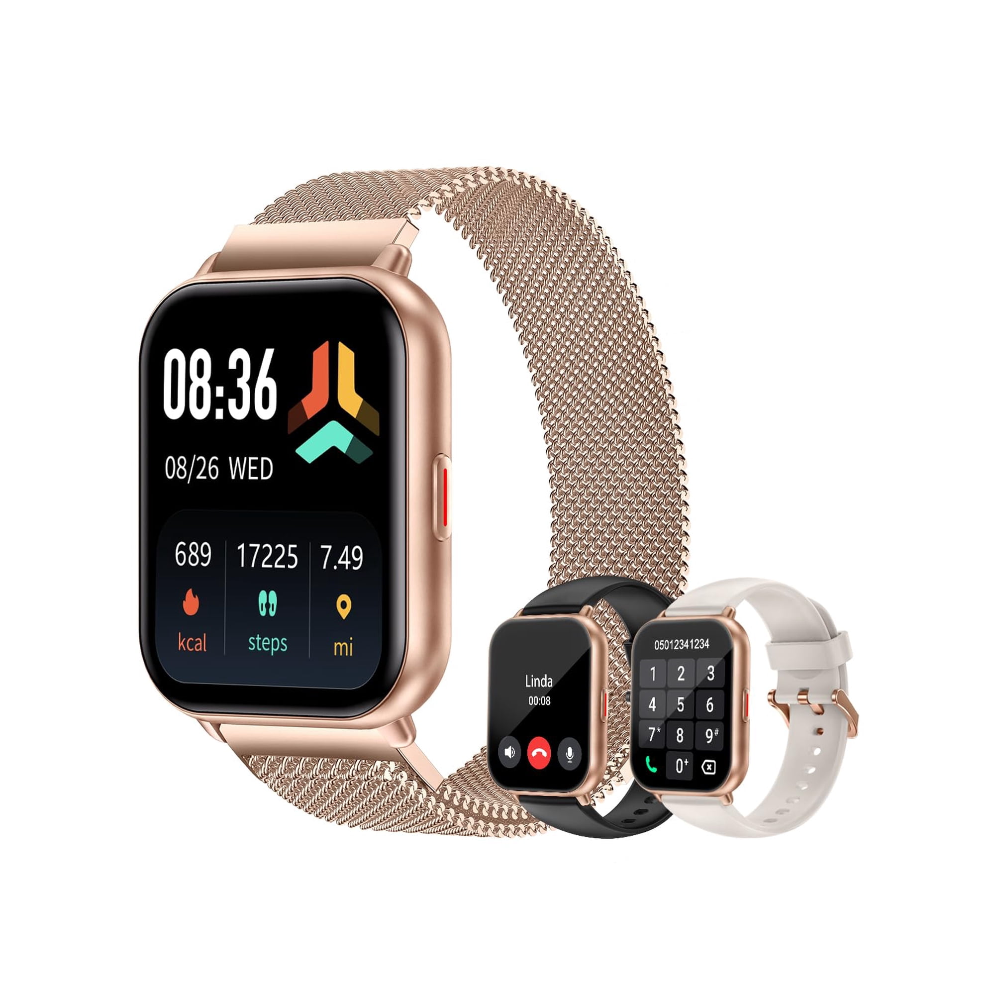 Reloj Inteligente Cloudpoem De 1,85 Pulgadas Para Mujeres Y Hombres Con Monitor De Frecuencia Cardíaca