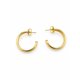 thumbnail image 3 of Argollas Bold Classic Hoops con Baño de Oro 18K., 3 of 4