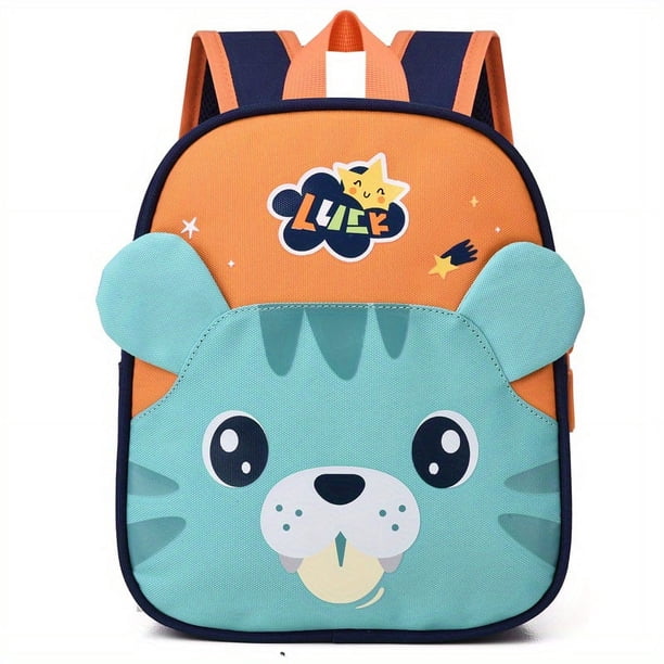 Children's Kindergarten Schoolbags Lightweight Cartoon Bunnies Backpack For Boys Girls Cartoon Tiger Shoulder Bags