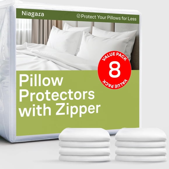 Protectores de Almohada Niagara Sleep Solution Estándar Paquete de 8