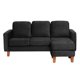 thumbnail image 1 of Seccional Venecia Intercambiable Tela Velvet Negro, 1 of 1