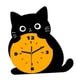 thumbnail image 5 of Reloj De Pared Con Dise?o De Gato, Silencioso, Ideal Como Regalo, Para Comedor, Casa De Campo O Interior., 5 of 5