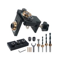 Magideal - Kit De Guía De Taladro De Espiga Para Carpintería, Accesorio De Perforación, Aleación De Aluminio De Precisión, Estructura Duradera, Amplia Aplicación