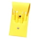 thumbnail image 1 of Juego De Tirador De Pelo Fino Profesional 4 En 1 Amarillo Inclinado De Acero Inoxidable, 1 of 3