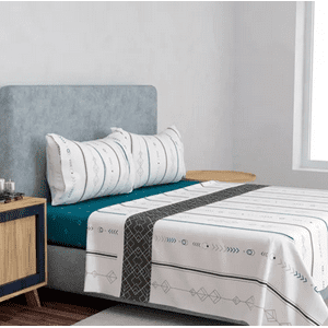 Genérico - Set Sabanas Premium Compose 1.5 Plaza Doral Color Geometric