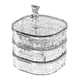 thumbnail image 3 of Caja De Almacenamiento Giratoria Para Joyas, Bandeja Para Pulseras, Collares, Anillos, Transparente, 3 of 5