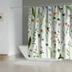 thumbnail image 2 of Transform Your Bathroom with our Botanical Watercolor Floral Shower Curtain Set - Includes 12 Hooks for Easy Installation!, 2 of 5