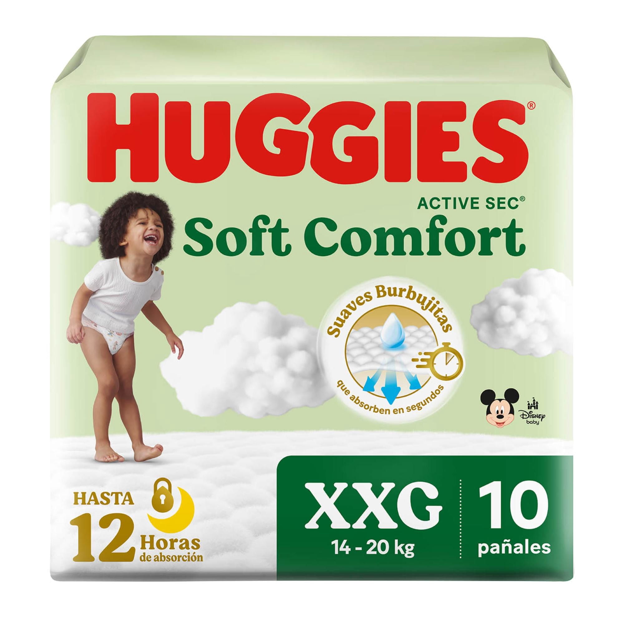 Pañales Soft Comfort 5/xxg 10 Un Huggies
