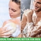 thumbnail image 4 of 3 paquetes de almohadillas exfoliantes de esponja de lufa, grandes de 5 x 7 pulgadas, 100 % lufa natural y tela de rizo, guante corporal de esponja de lufa premium para pieles sensibles para hombres, 4 of 5