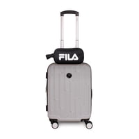 F - Fila - Pack Maleta Cabina S (10 Kg) Flip Gris + Neceser Spark Silver