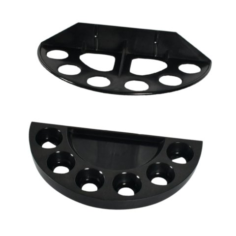 Magideal - Soporte De Pared Para Tacos De Billar, Soporte Para Palo De Billar, 6 Agujeros, Diseño Retro, Soporte Para Palo De Billar, Estante Para Tacos De Billa