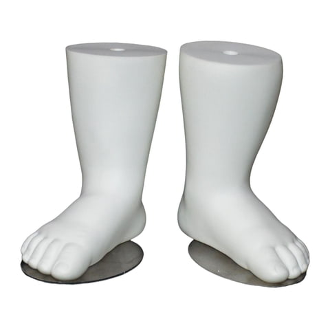 Ioensy - Soporte Para Exhibición De Calcetines Con Forma De Pie De Bebé, Para Uso Comercial En Centros Comerciales, Tiendas, Color Blanco