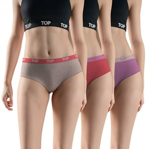 Top - Pantaletas Algodón Con Elástico Pack 3 C10