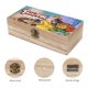 thumbnail image 3 of Caja Organizadora de Madera Rústica Aventureros del Aire Desmarcar, 3 of 6