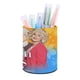 thumbnail image 1 of Chicas de Oro-theme Cylinder Pen Holder Pencil Organizer with Flannel Lining PVC Leather Material Cardboard Base for study work 10*8CM, 1 of 6