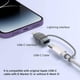thumbnail image 5 of Adaptador YFMaiQi USB-C a Lightning 27W Carga Rápida Paquete de 2, 5 of 7