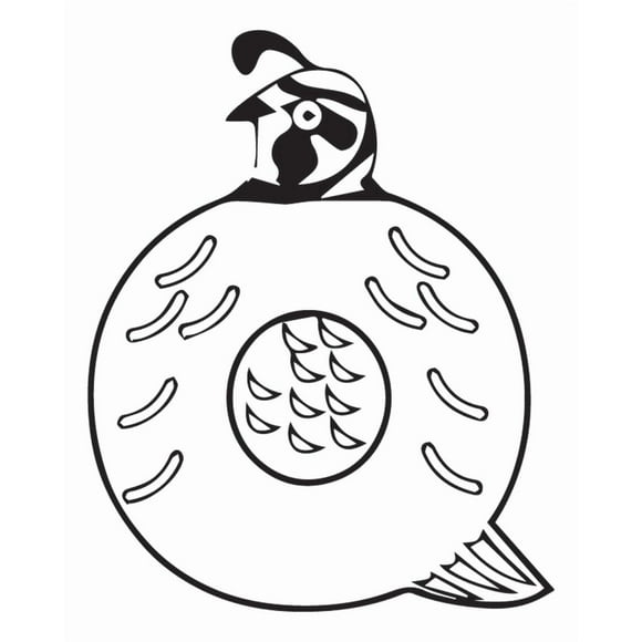 Decomural Q Quail Alphabet Childrens Nursery WS-34468