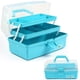 thumbnail image 1 of Caja organizadora TERGOO de tres capas con 2 bandejas, color azul, 1 of 6