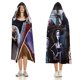 thumbnail image 3 of La Familia Addams Manta Capa con Capucha Anti-Bolitas, Manta de Lana Ártica Suave, Manta Portátil de Felpa Ligera y Lujosa, Poncho para Siesta en Casa y Oficina, 100*130cm, 3 of 6