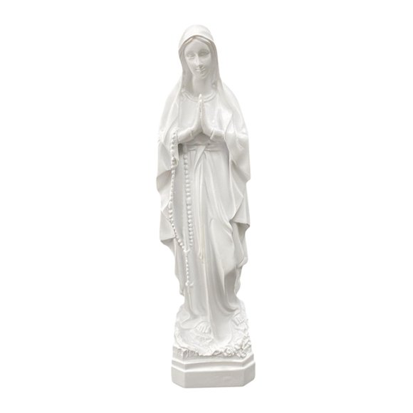 Estatuilla De La Madre María, Adorno De María, Figura Religiosa Para La Decoración Del Escritorio Del Hogar, Estilo A Blanco