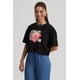 thumbnail image 1 of Polera Mujer Print Crop Negro / Rojo, 1 of 4