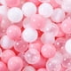 thumbnail image 3 of 100pcs Pelotas De Billar De Plásticas Para Casa De Juegos Transparente、 Blanco Y Rosa, 3 of 6