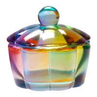 Magideal - Nail Art Bowl Cup Para Uñas Naturales, Uñas Postizas, Uñas Acrílicas 1,54 Pulgadas X 1,42 Pulgadas Herramientas De Manicura Equipo De , Piedra Brillante Color De Piedra Brillante