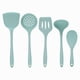 thumbnail image 4 of Utensilios De Cocina De Silicona De 5 Piezas Utensilios De Cocina Kit De Utensilios De Cocina Verde Claro, 4 of 5