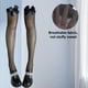thumbnail image 3 of Medias de seda hasta el muslo para mujer, calcetines de silicona con encaje y lazo de satén., 3 of 5