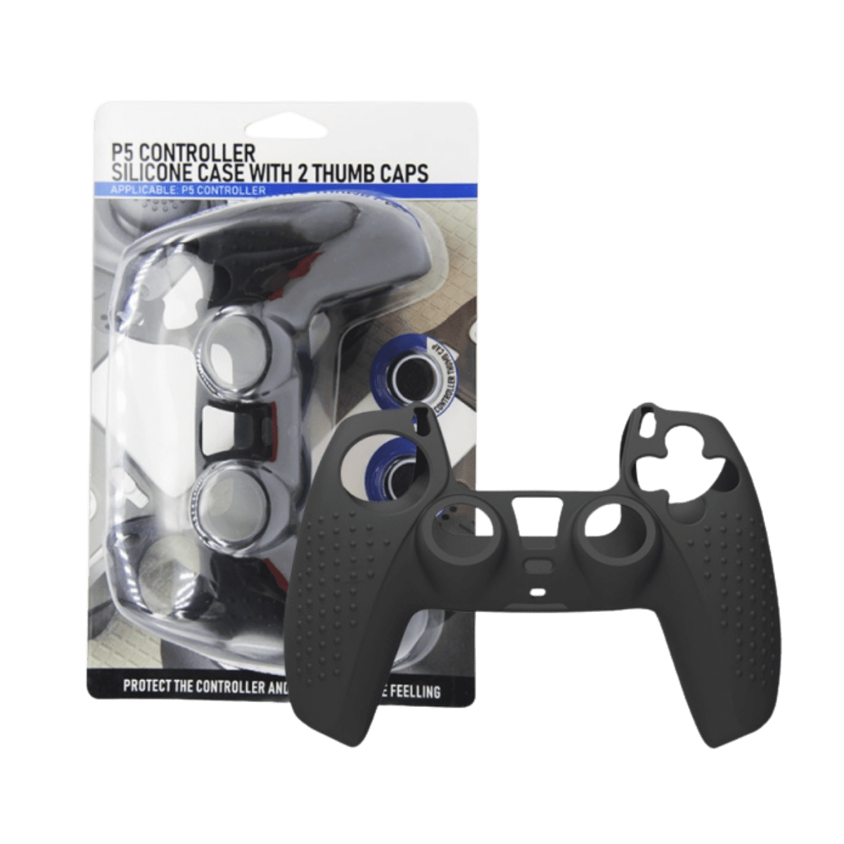 Genérica - Funda Protectora Silicona Mando Dualsense Ps5 Color Negro