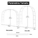 thumbnail image 5 of Metal Arco Jardín Plantas Globos Matrimonio Para Plantas - Altura ajustable, 5 of 6