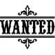 thumbnail image 1 of Decomural Wanted Sign Cowboy WS-17009, 1 of 2