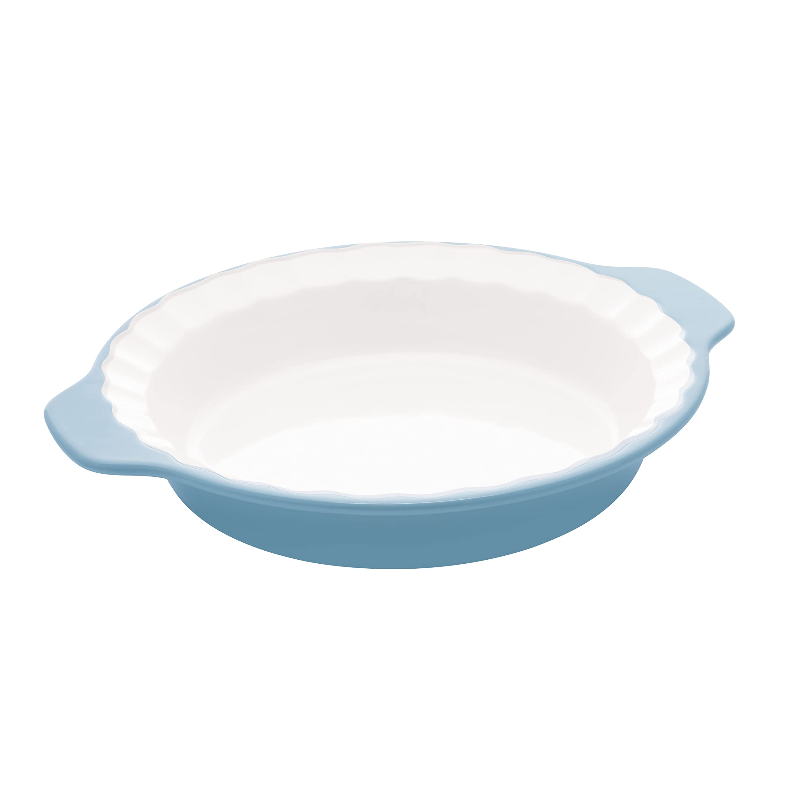 Plato Para Tartas Kitchenaid De Gres Vitrificado, Terciopelo Azul, 28 Cm