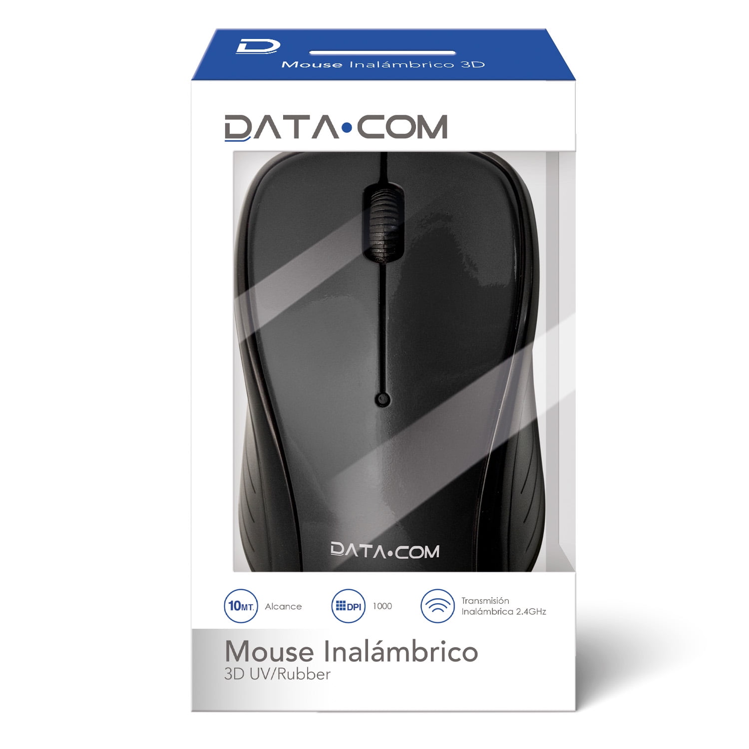 Mouse Inalámbrico Negro 3d Datacom
