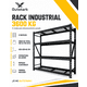 thumbnail image 2 of Estante Metalico Anaquel 3600 kg 4 Niveles Ajustable 183x183x61 cm Rack Acero Industrial, 2 of 6
