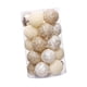 thumbnail image 5 of 25 Bolas Navide?as Para Decorar Las Paredes Del Hogar En Color Blanco Champán Intenso, 5 of 5