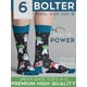 thumbnail image 3 of Calcetines de vestir Bolter de Navidad, 6 unidades, altura redondeada, para hombre, 3 of 6