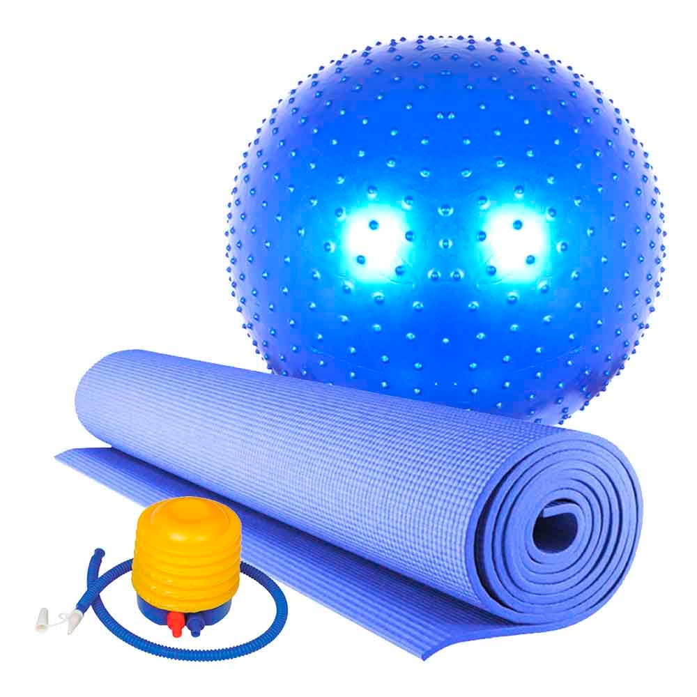 Genérico - Pack De Colchoneta De Yoga + Pelota De Pilates 65cm