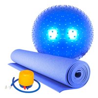 Genérico - Pack De Colchoneta De Yoga + Pelota De Pilates 65Cm