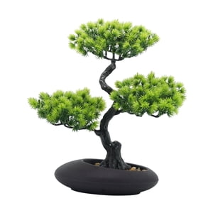 Bothyi - Pino Artificial De Felicitación En Maceta, Realista, Para Cocina, Comedor, Ligero, Verde Claro