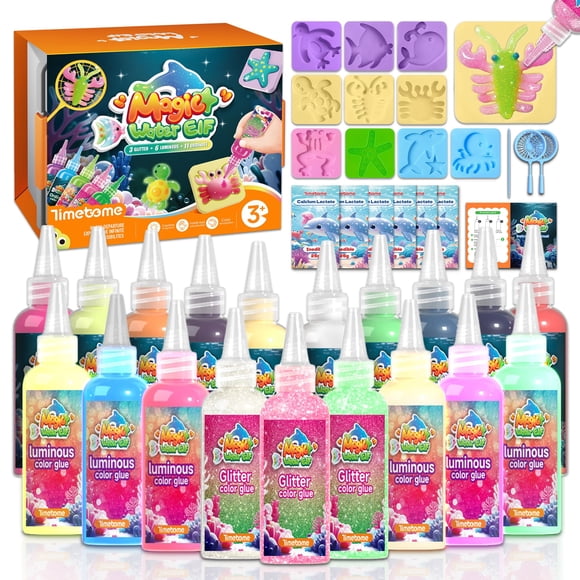 Kit de juguete Timetome Magic Water Elf con 20 geles y 10 moldes