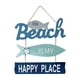 thumbnail image 1 of Señal De Bienvenida De Verano, Fiestas Creativas, Decoración De Porche De Restaurante, Señal De Puerta De Verano Con Forma De Pez, 1 of 5
