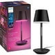 thumbnail image 1 of Lámpara de mesa portátil inteligente Philips Hue Go Black, paquete de 1, 1 of 3